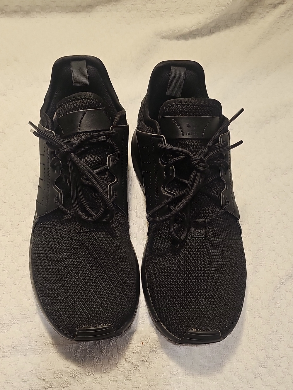 adidas Men's Black Knit Lace-Up Sneakers